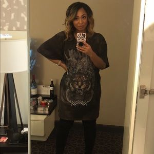 Balmain Oversized Destroyed/Distressed T-shirt